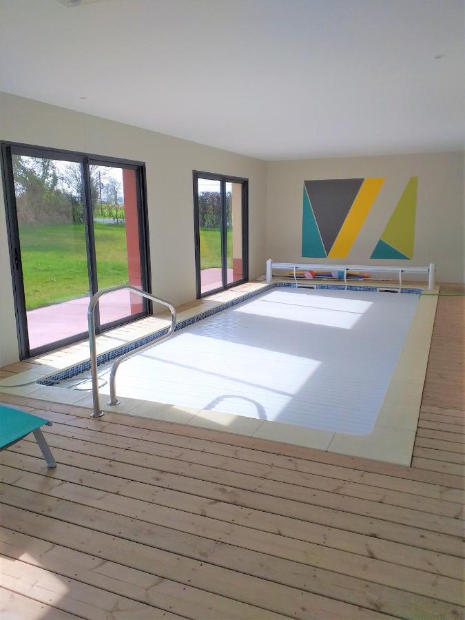 Maison Avec Piscine Interieure Privee Sans Vis A Vis Chauffee Toute L Annee Quievrecourt Ngoại thất bức ảnh