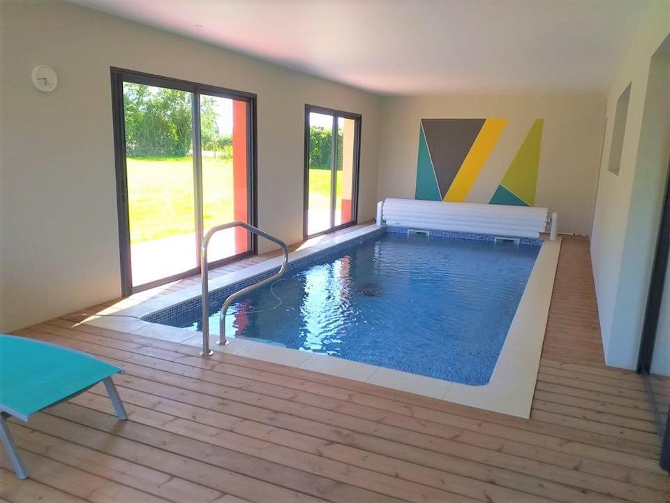 Maison Avec Piscine Interieure Privee Sans Vis A Vis Chauffee Toute L Annee Quievrecourt Ngoại thất bức ảnh